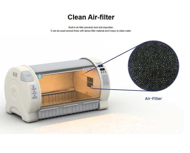 أر كوم حاضنة الطيور كبيرة 90 سم ، وحدة عناية مركزة للطيور أو الكتاكيت حديثة الولادة أو الفرخ الصغير المريضة - Image 2